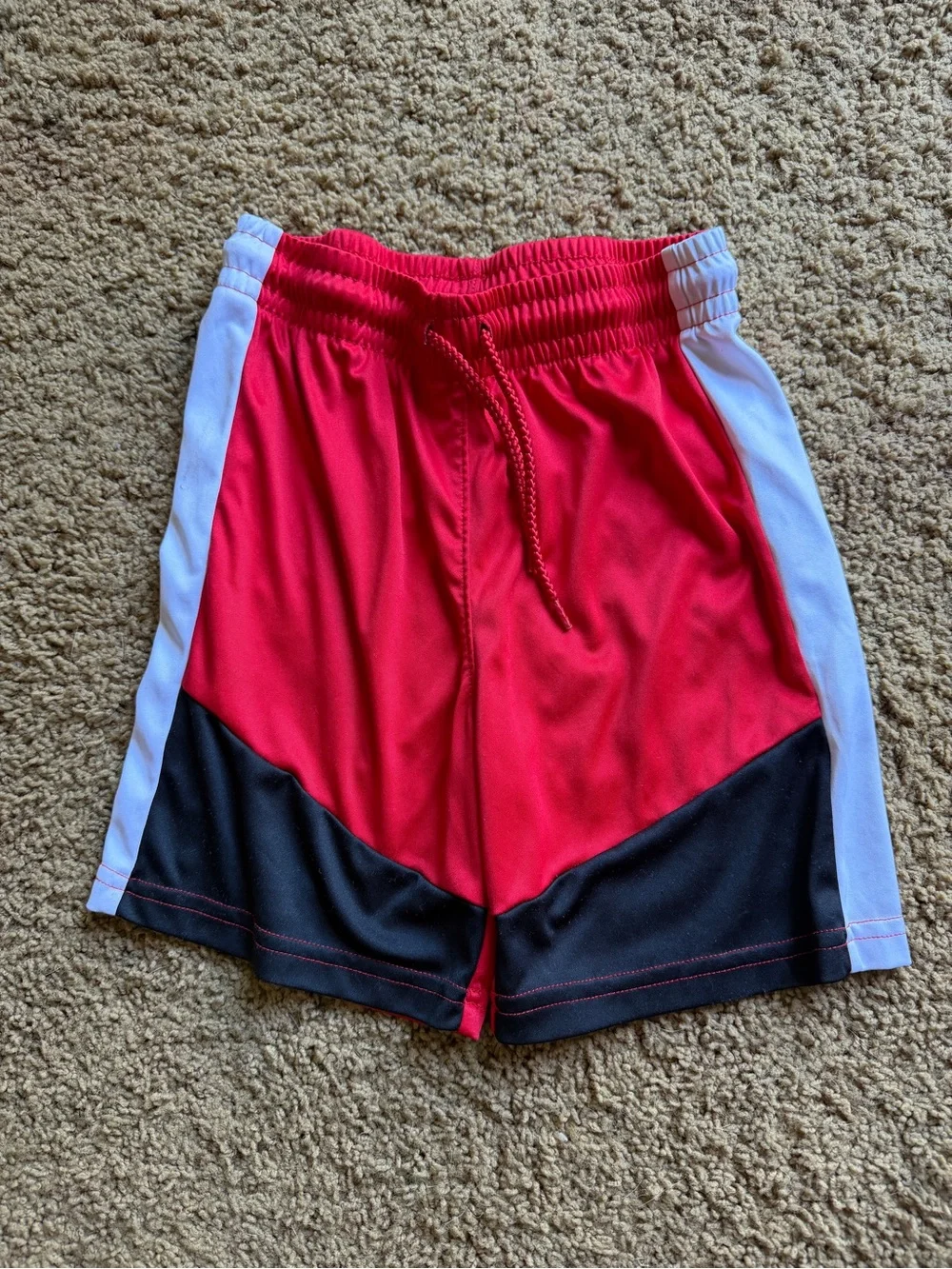 The Children's Place Red, Black & White Athletic Shorts
